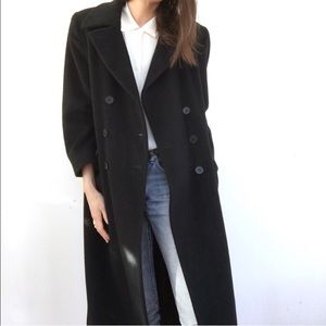 Searle wool/angora double breasted overcoat
